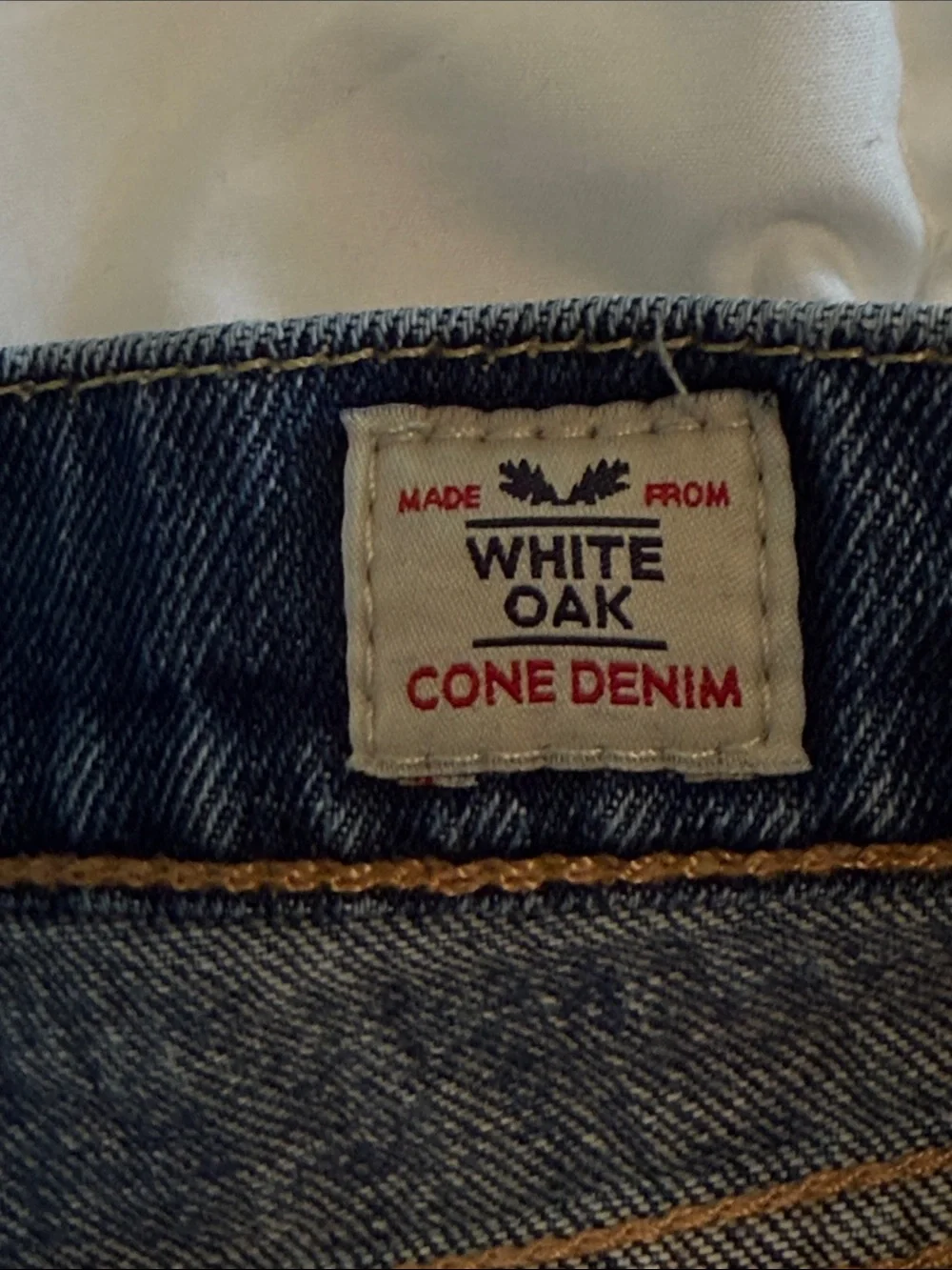 Levi's 511 White Oak Cone Denim Distressed Cutoff Shorts, Size 36